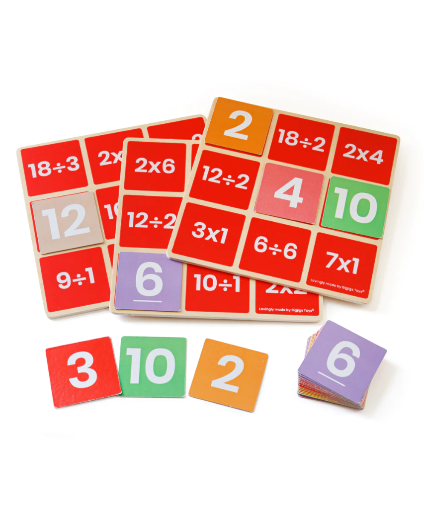 BINGO MATEMÁTICO - MULTIPLICACIÓN Y DIVISIÓN